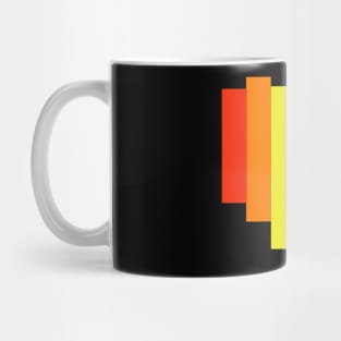 Pixelated Rainbow Heart Mug